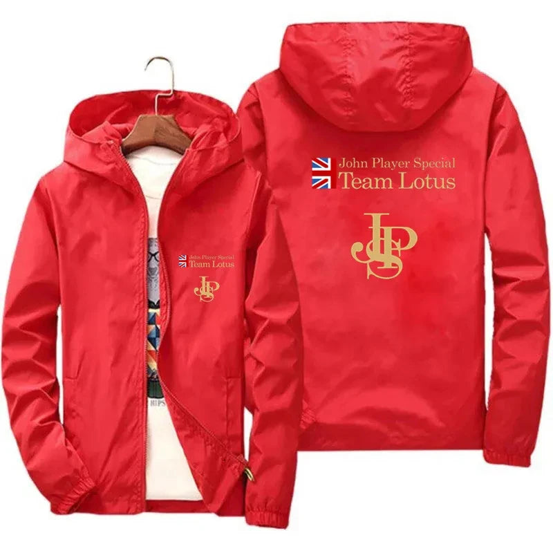 Men's Spring and Autumn JPS Zone Player Special Team Large Size Sportswear Thick Windproof Hooded Zipper Navigation Jacket