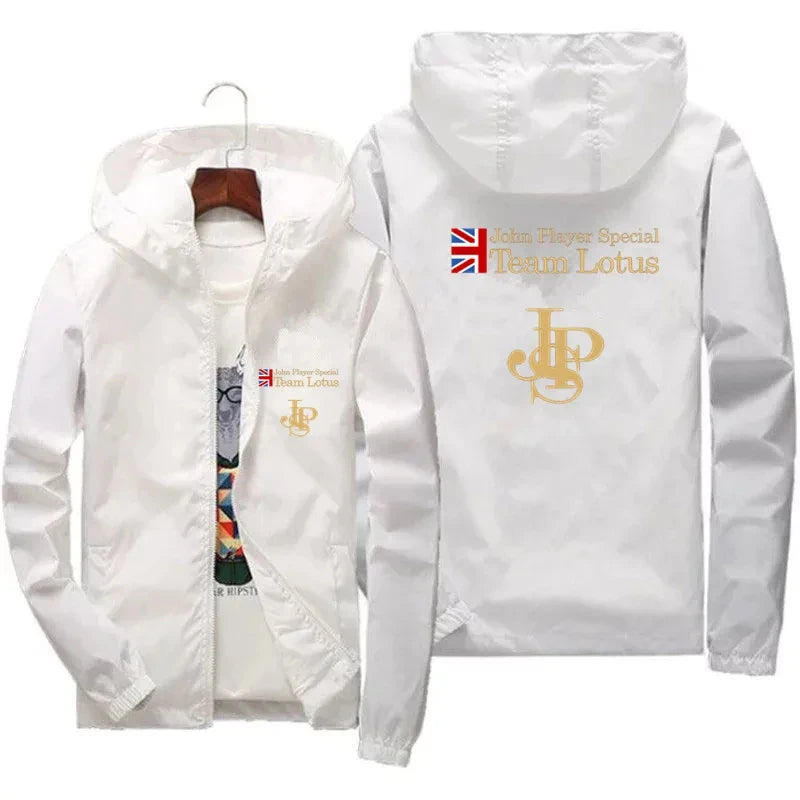 Men's Spring and Autumn JPS Zone Player Special Team Large Size Sportswear Thick Windproof Hooded Zipper Navigation Jacket